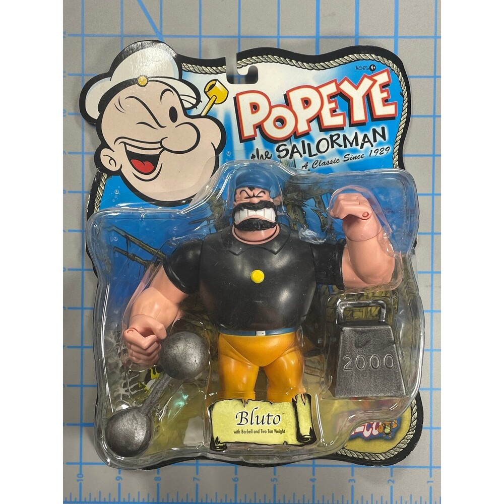 Mezco Toys Bluto Action Figure Vintage 2001 Spinach Popeye the Sailorman